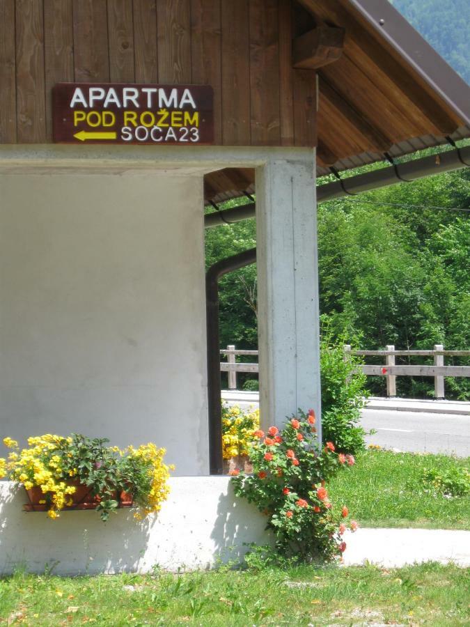 Apartma Pod Rozem Soča Екстериор снимка